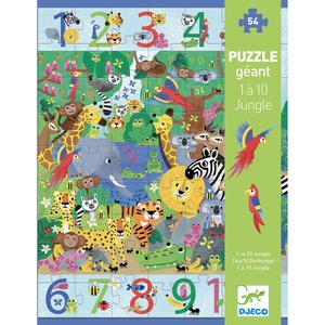 1 bis 10 Jungle PUZZLES Djeco
