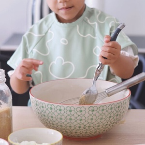 2 in 1 Langarm-Lätzchen Beaba Sage green