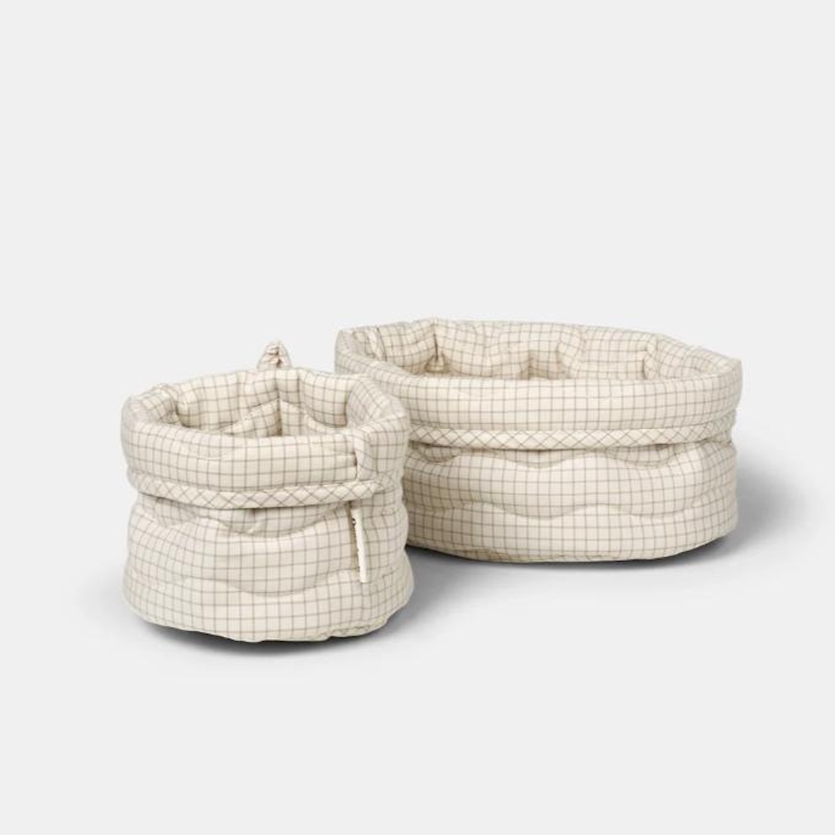 2 Körbe 17x16cm/20x27x17cm KIKI Dear April Mini Check