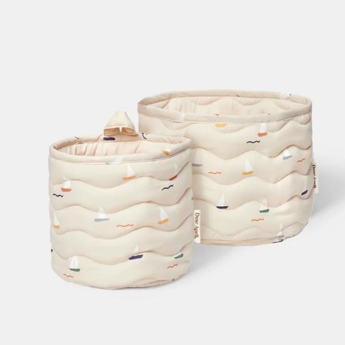 2 Körbe 17x16cm/20x27x17cm KIKI Dear April Pond Boats