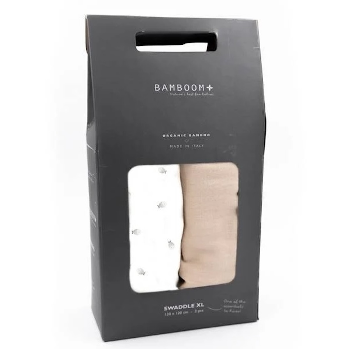 2 Langes XL Mehrweg 120x120cm Bamboom Brasilianischer Sand Fiishies