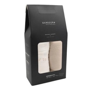 2 langes XL multi-purpose 120x120cm FARM BUDDIES Bamboom light sand