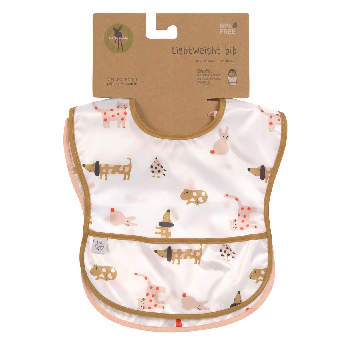 2 Lätzchen 6-24M LITTLE MATEYS Laessig spicy orange