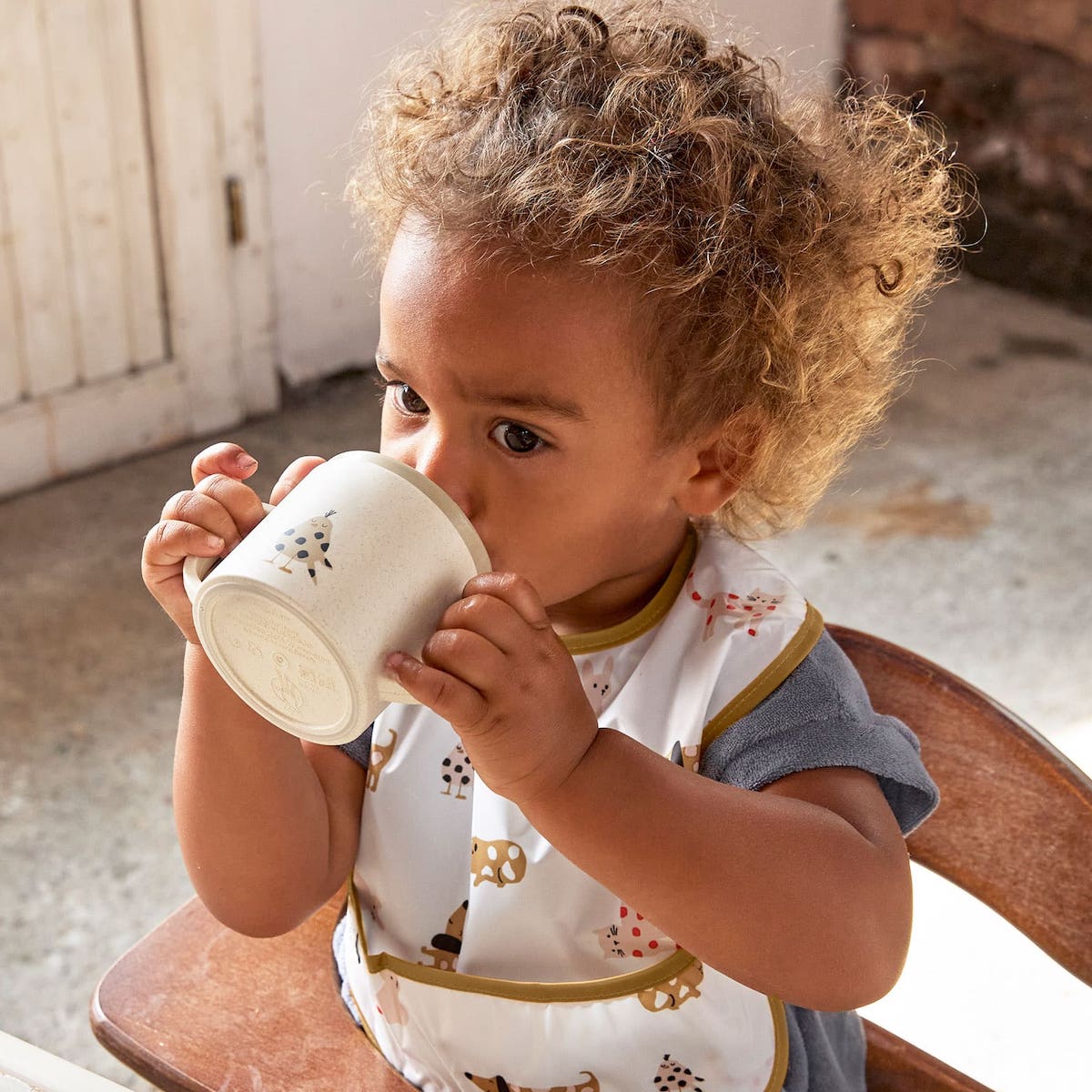 2 Lätzchen 6-24M LITTLE MATEYS Laessig spicy orange