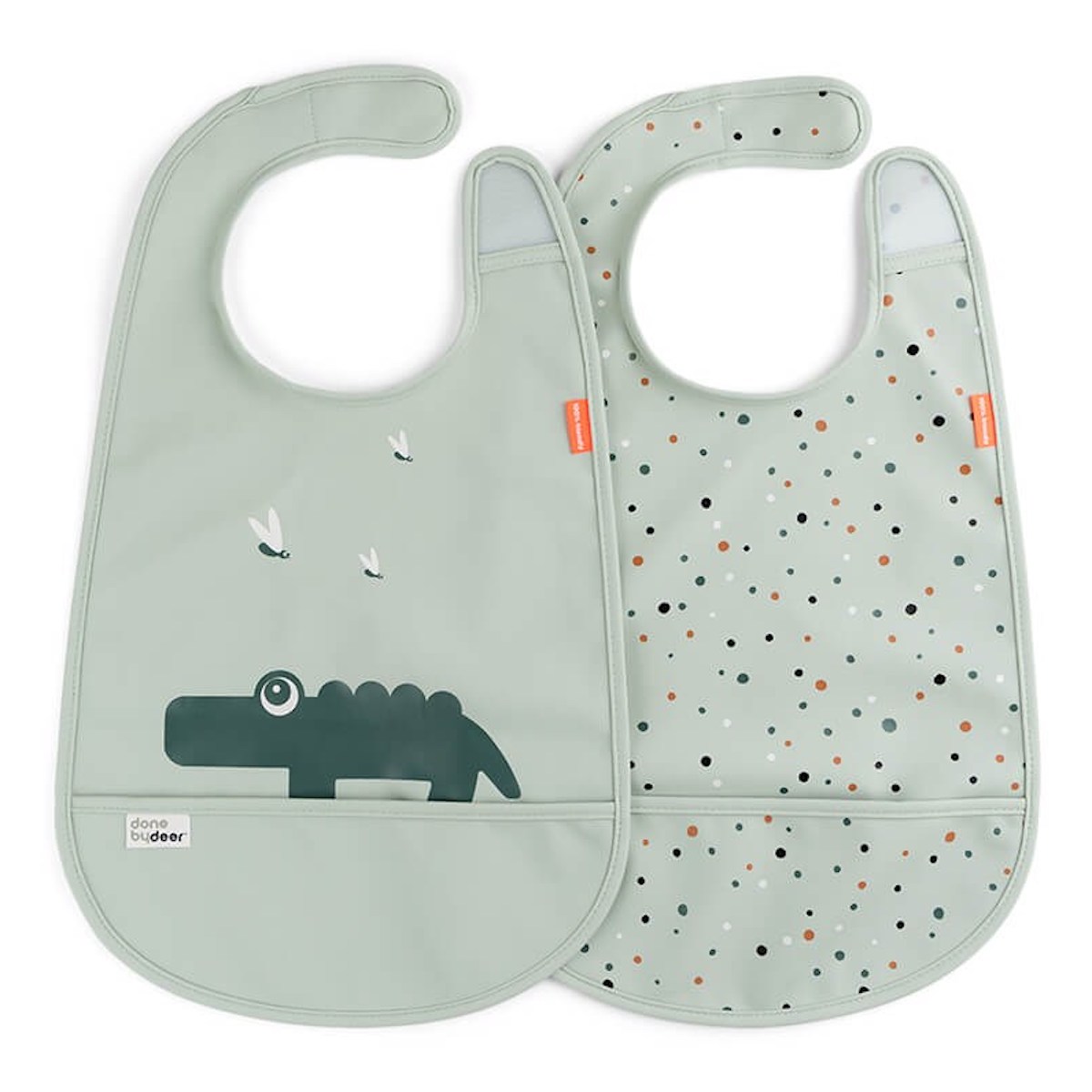 2 Lätzchen CROCO Erledigt von Deer Green