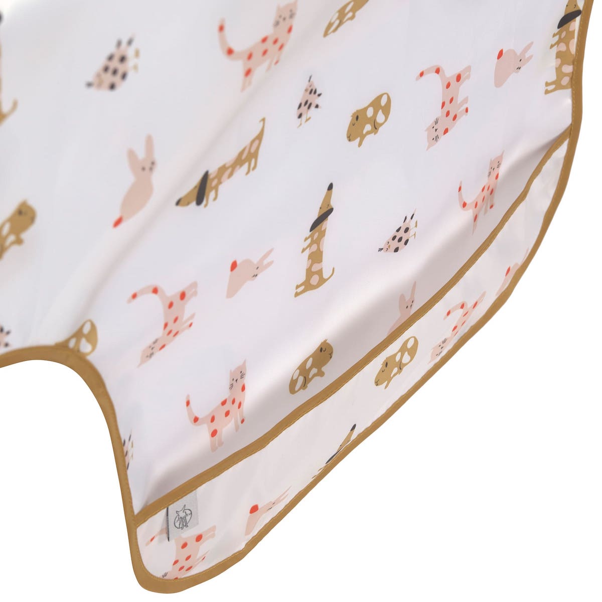 2 Lätzchen mit Ärmeln 6-24M LITTLE MATEYS Laessig spicy orange 