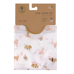 2 Lätzchen mit Ärmeln 6-24M LITTLE MATEYS Laessig spicy orange 