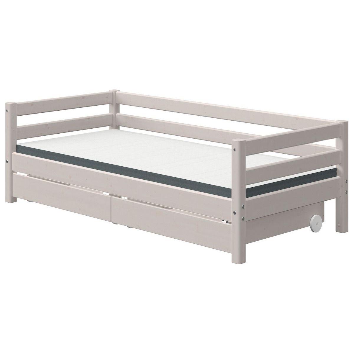 2 Schubladen Bett 90x200cm CLASSIC Flexa grey washed 