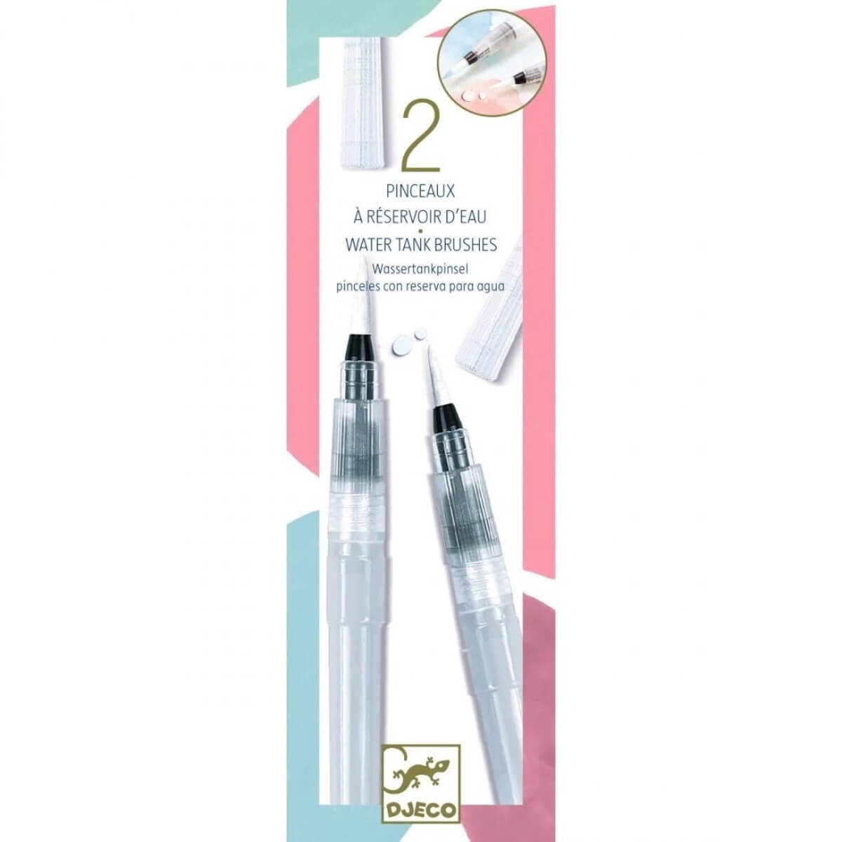 2 Wasserhähne mit Wasserreservoir Djeco