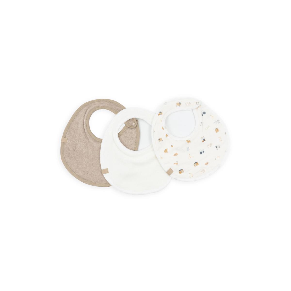 3 Lätzchen Pezzi Bamboom the farm