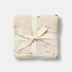 3 Wickeltücher 65x65cm MIO Dear April Pond Boats