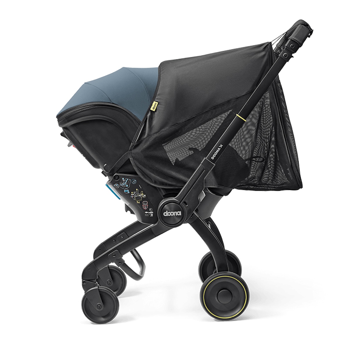 360° Schutz für Kinderwagen Doona X black