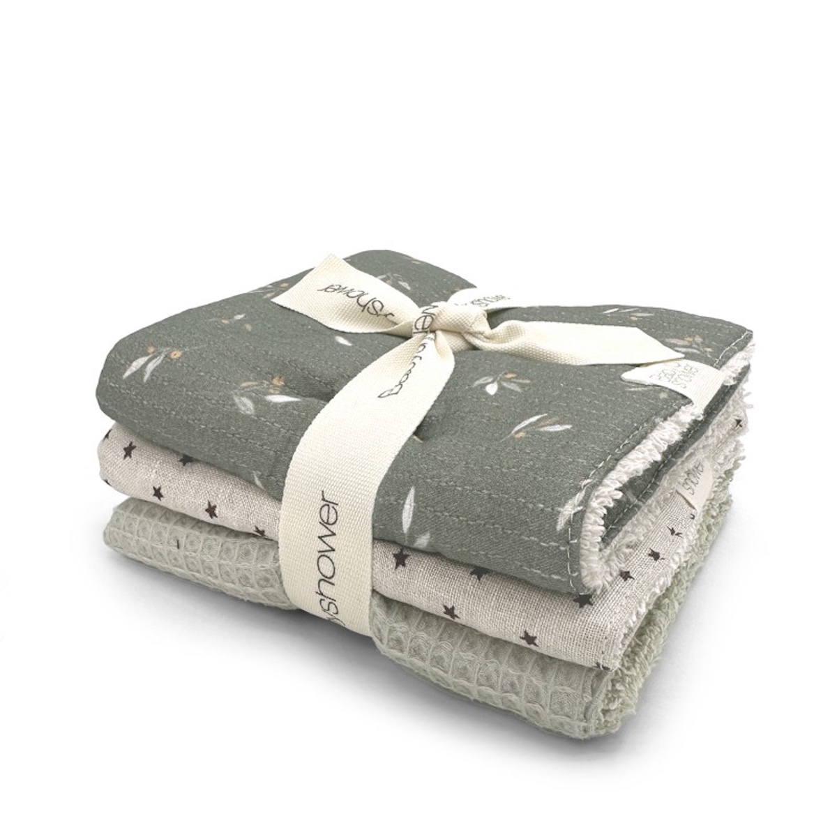 3er-Set Servietten Babyshower misty woods