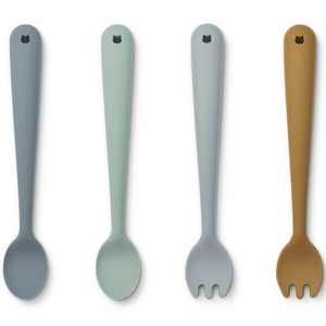 4 Babybesteck SHEA Liewood Whale blau multi mix