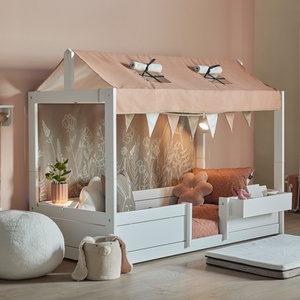 4-in-1 Bett für Stoffdach 90x200cm Lifetime Kidsrooms weiß