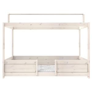 4-in-1 Bett für Stoffdach mit Deluxe Lattenrost 90x200cm Lifetime Kidsrooms whitewash