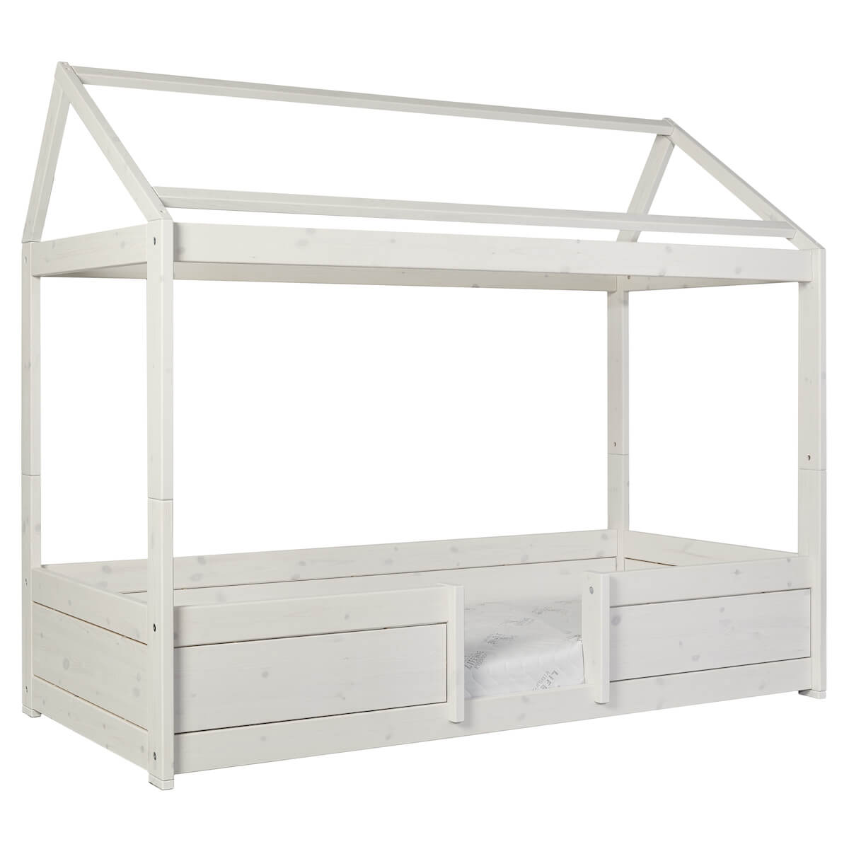 4-in-1 Hausbett 90x200cm Lifetime Kidsrooms whitewash