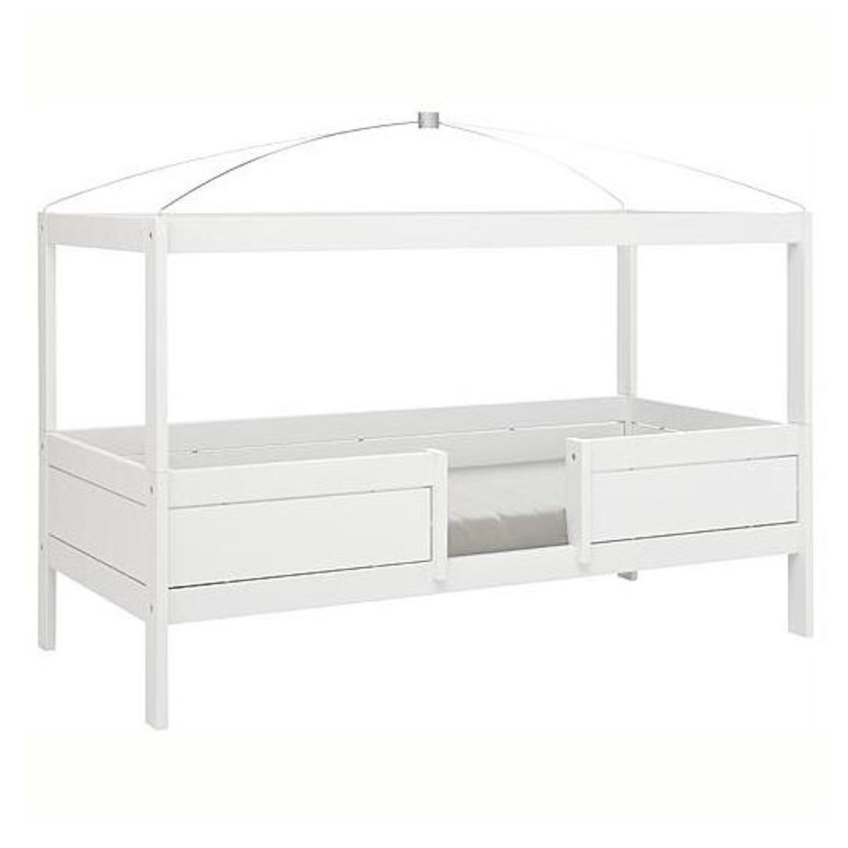 4-in-1 Himmelbett mit Rollrost 90x200cm Lifetime Kidsrooms weiß