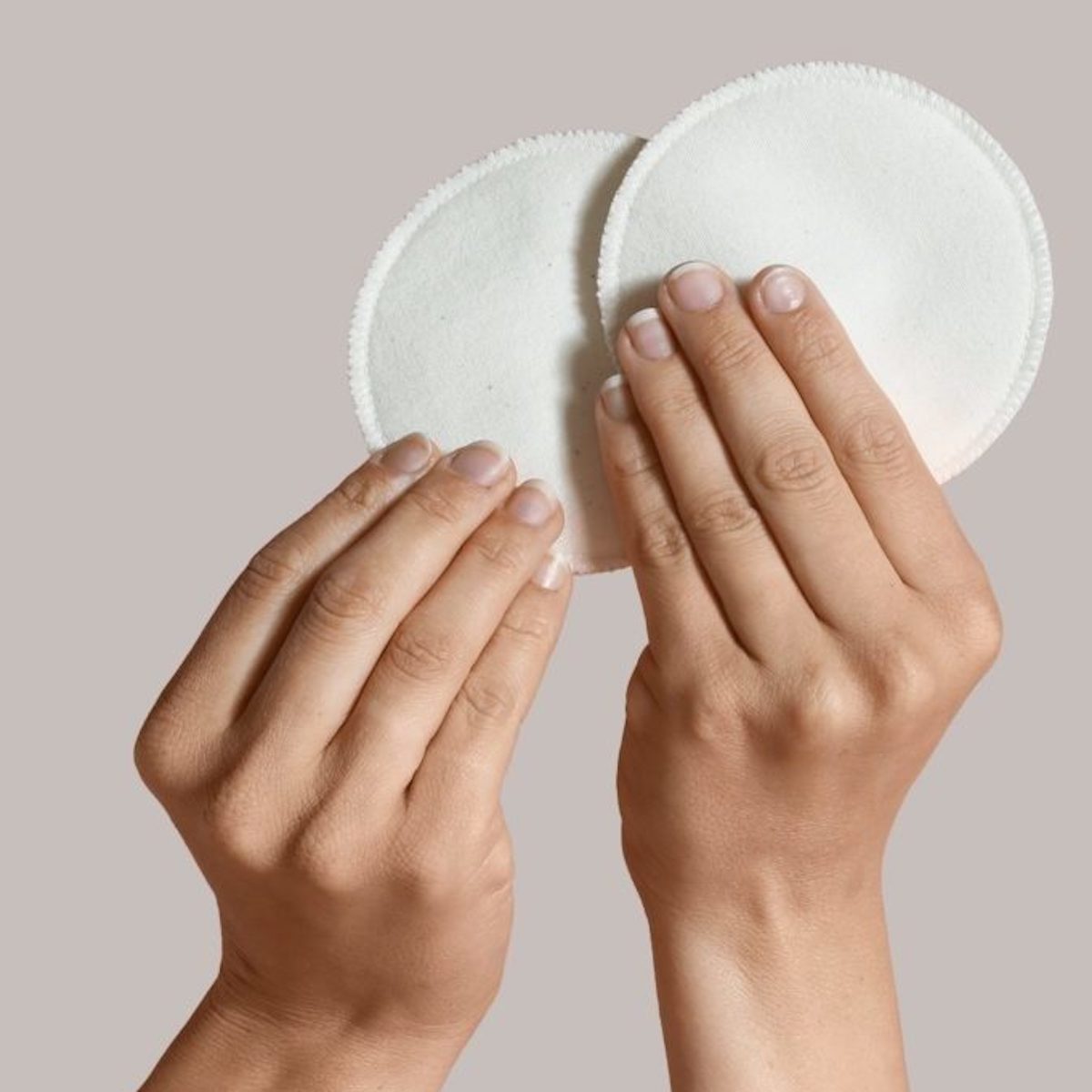 6 Stilleinlagen Baumwolle weiß Uni Carriwell Weiß