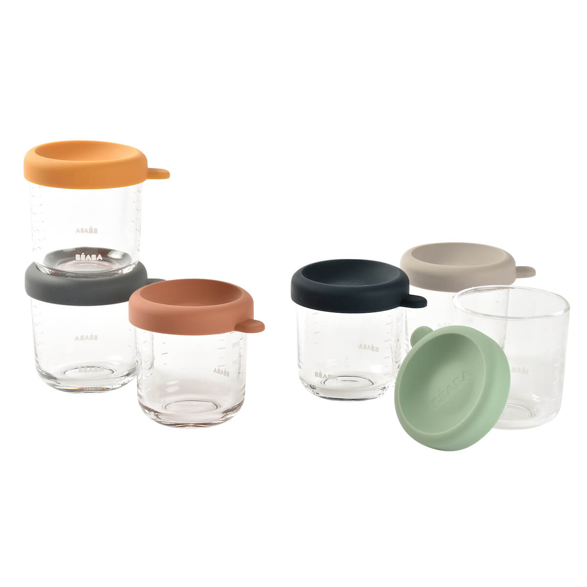 6er-Pack Gläser 250ml Sunrise Béaba