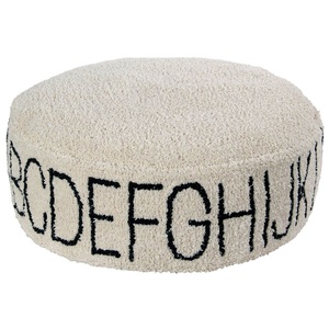 ABC Natural Pouffe - Black Lorena Canals Ø 70 cm