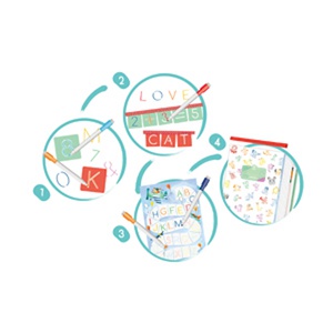 ABC und Zahlen-Schablonen Hape