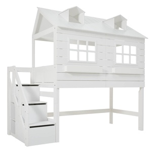 Abenteuerbett halbhoch 90x200cm LAKE HOUSE Lifetime weiß