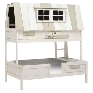 Abenteuerbett mit Deluxe Lattenrost 140x200cm HANGOUT Lifetime white wash