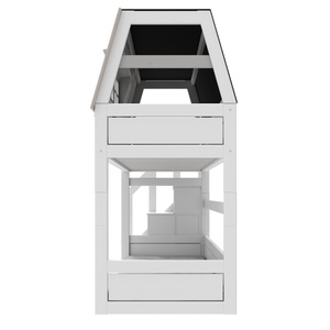 Abenteuerbett Niedrig My Hangout Fonds mit Rädern Lifetime white