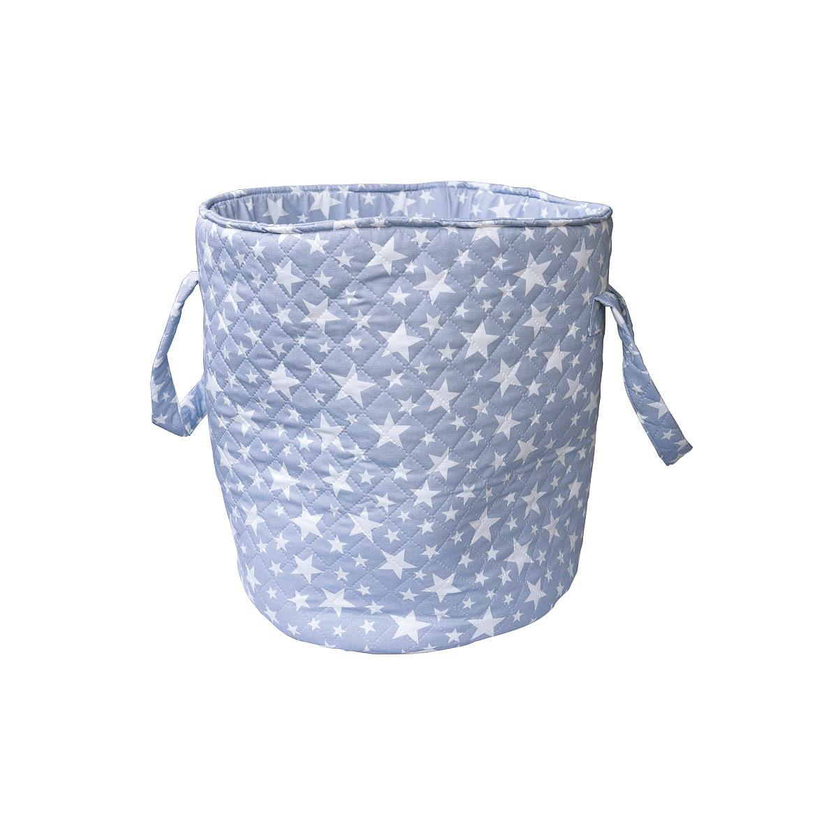 Abitare Kids Spielzeugtasche STARS Baumwolle Hell blau