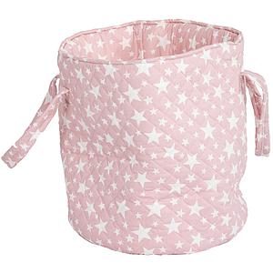 Abitare Kids Spielzeugtasche STARS Baumwolle Rosa