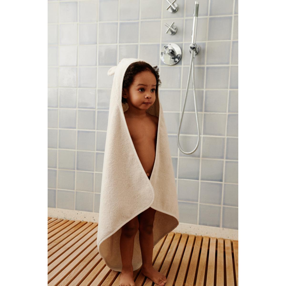 Albert Polarbear Hooded towel Liewood Sandy