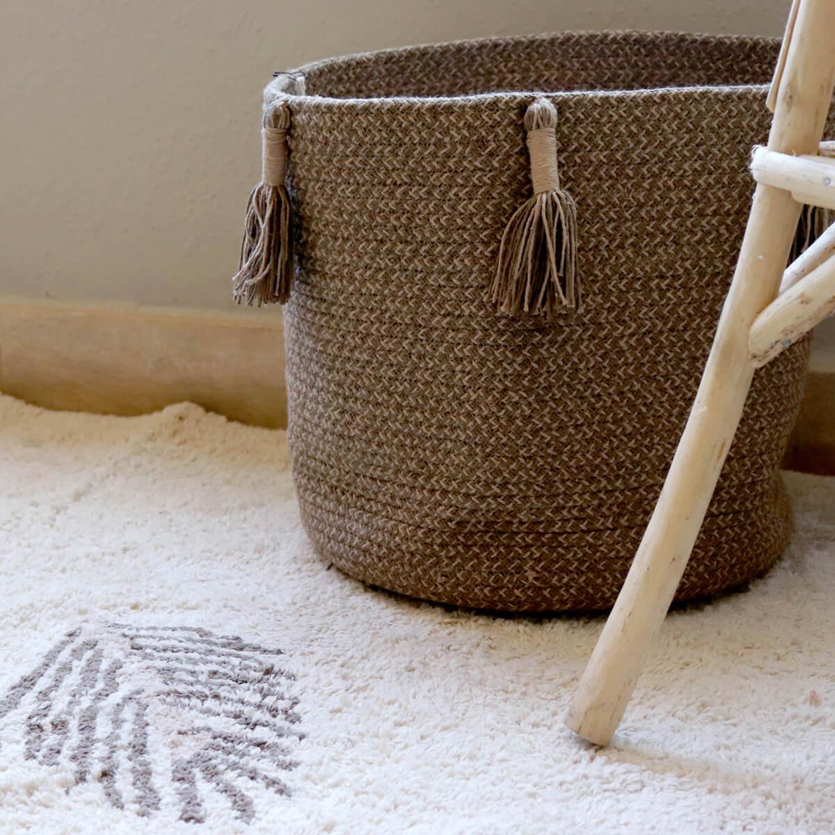 Aufbewahrungskorb 30x30cm WOODY Lorena Canals Soil Brown