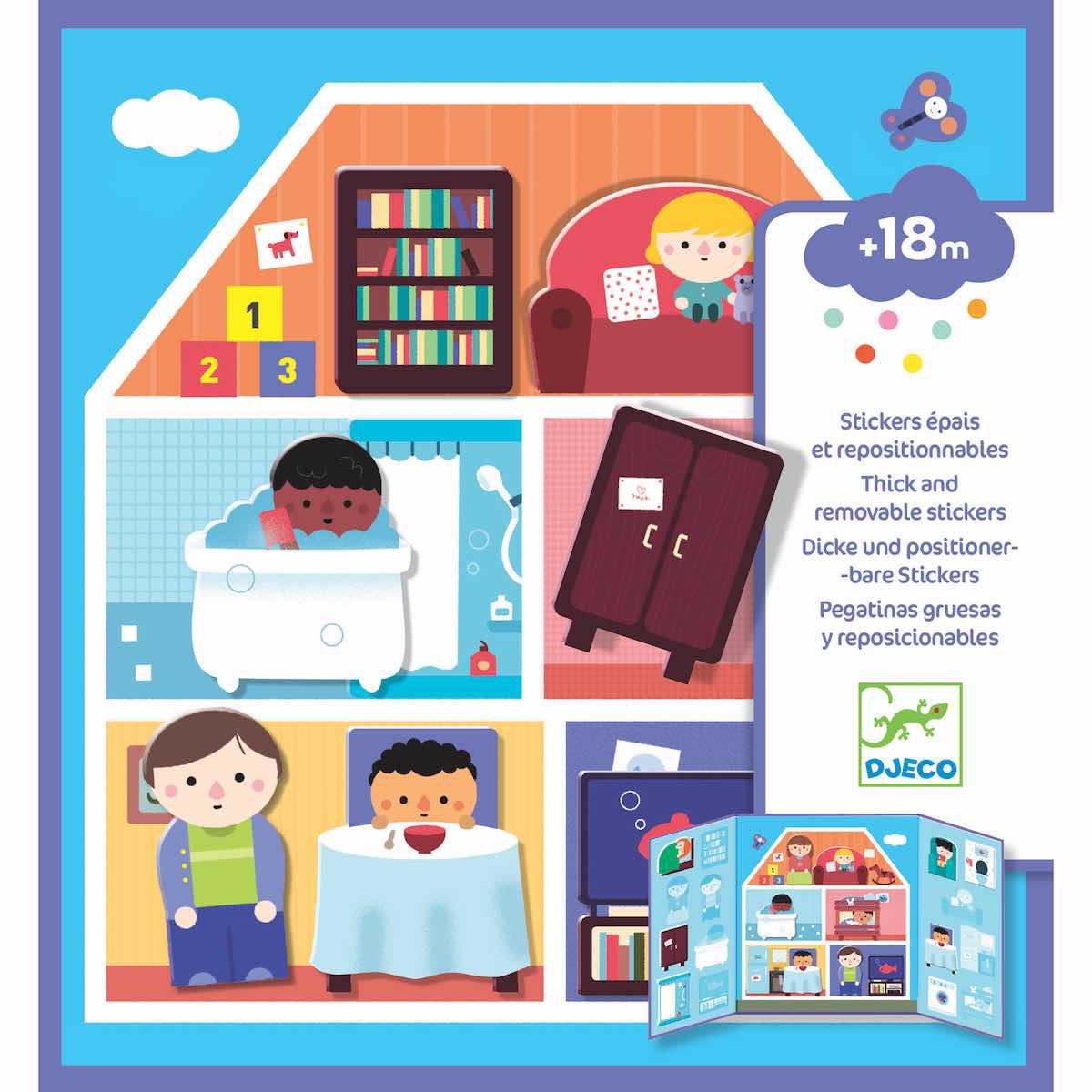 Aufkleber für die Kleinen DAS HAUS Djeco