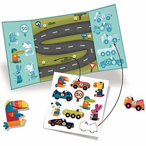 Aufkleber für die Kleinen DIE AUTOS Djeco