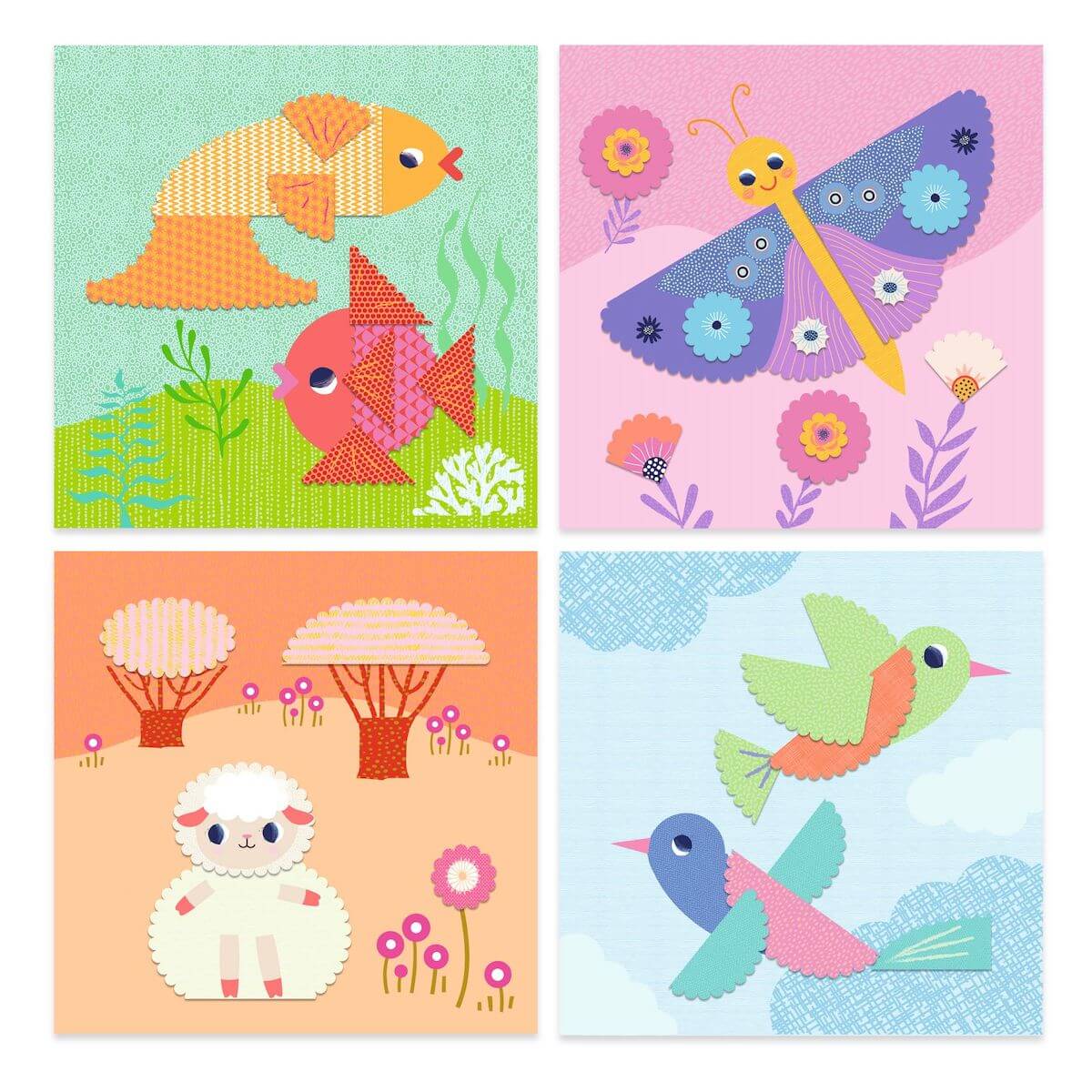 Ausschneiden in Zacken Djeco