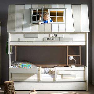 Ausziehbett inkl. Front 90x200cm Lifetime whitewash