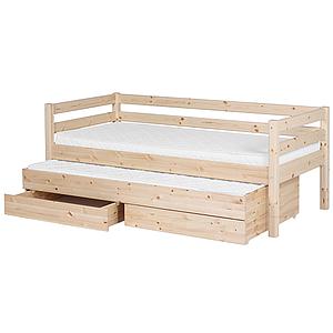 Ausziehbett mit 2 Schubladen 90x200 cm CLASSIC by Flexa natur
