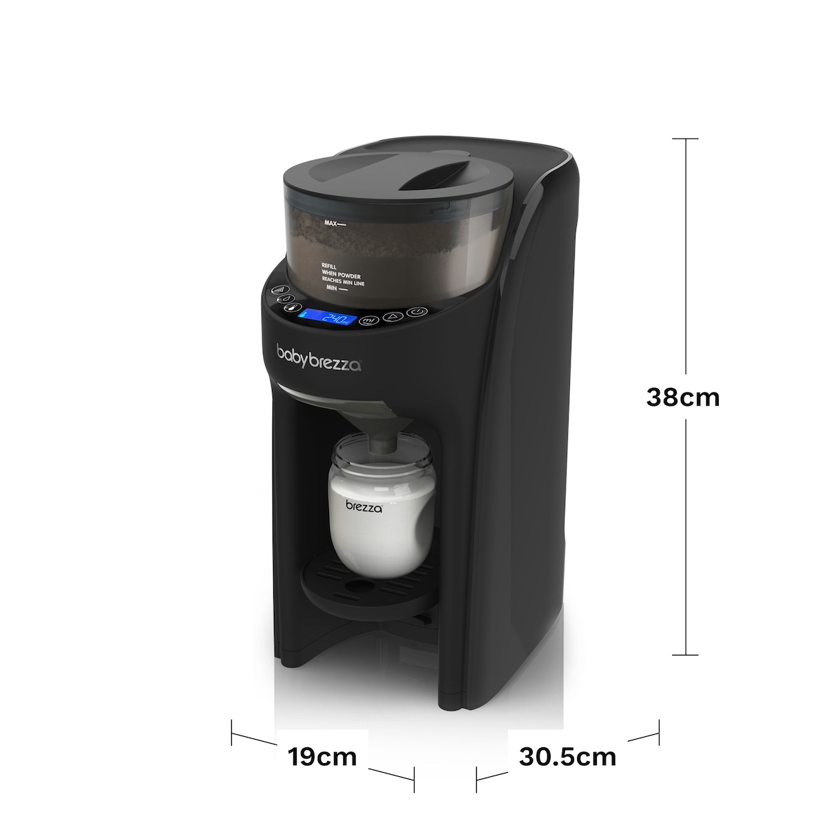 Automatischer Fläschchenzubereiter Formula Pro Advanced All Black Baby Brezza