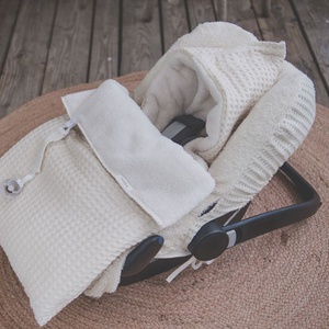 Autositzfußsack 0+ 3/5 Punkte Koeka wafel teddy Oslo natural