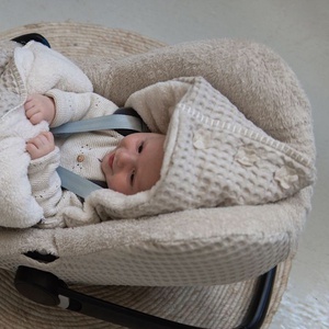 Autositzfußsack 0+ 3/5 Punkte Koeka wafel teddy Oslo sand