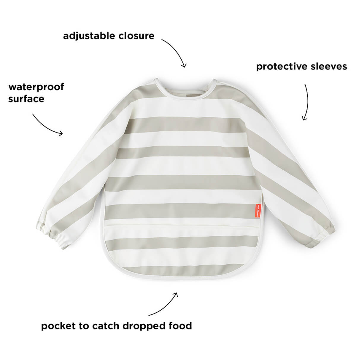 Babero con bolsillo y mangas Stripes Arena Done by Deer