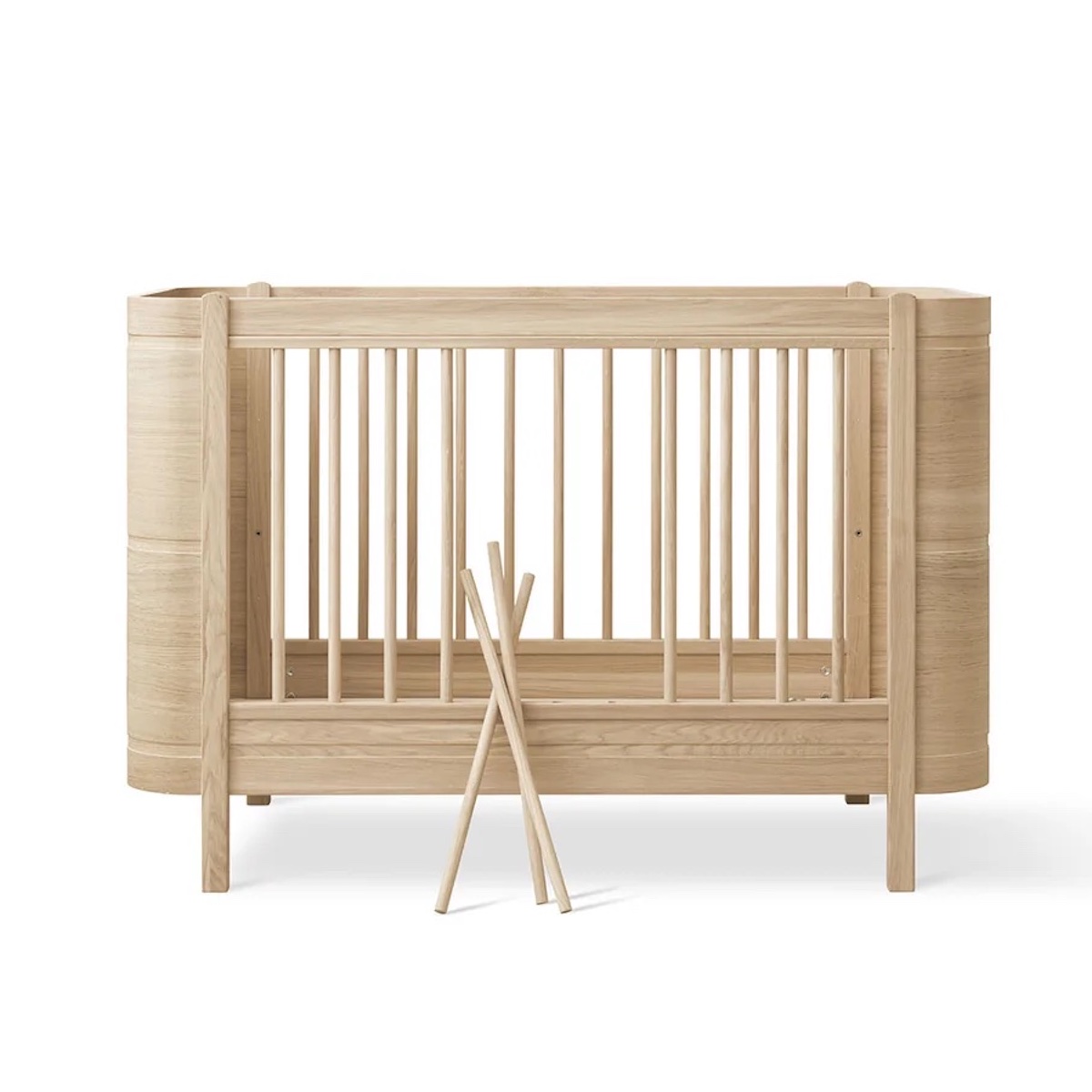 Babybett 68x122cm/162cm WOOD MINI+ Oliver Furniture Eiche
