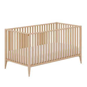 Babybett 70 x 140 cm mit 3 verschiebbaren Sprossen AIRWELL Bequeme Latte, Stäbe rundum in 3 Richtungen höhenverstellbar MILA & BEN Paidi 