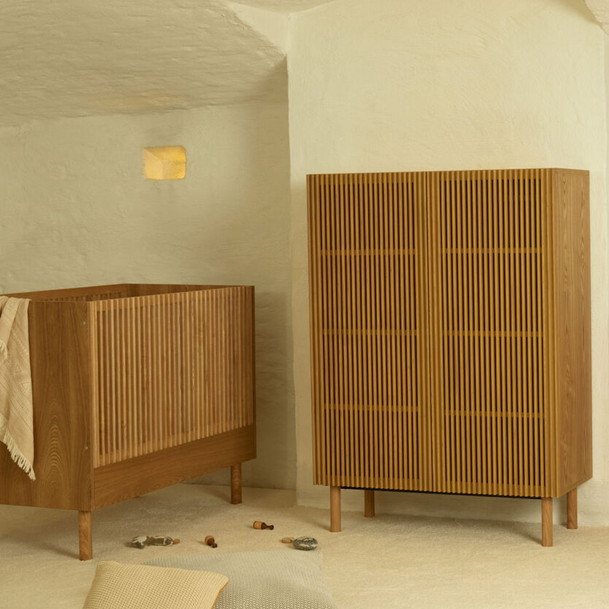 Babybett Hai No Ki 120x60cm Quax natural ash