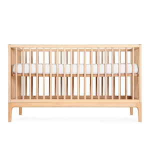 Babybett KERA in Buche mit Aufsatz Straight-Sockelfuß Curve