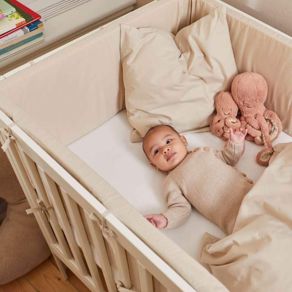 Babybett mitwachsend 70x120cm NOVA Flexa Cream white