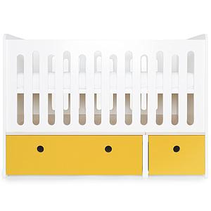 Babybett mitwachsend 70x140cm COLORFLEX nectar yellow 