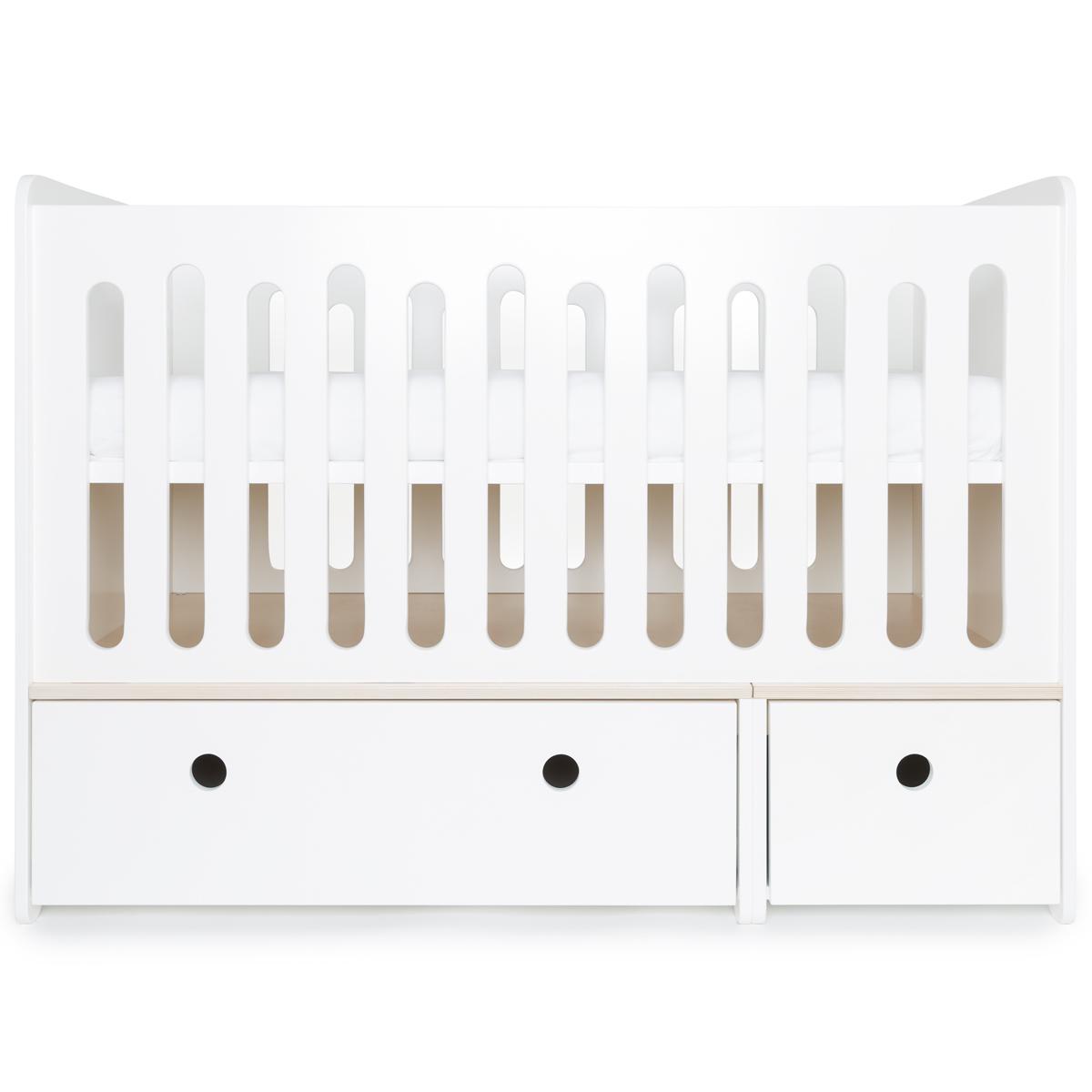 Babybett mitwachsend 70x140cm COLORFLEX white