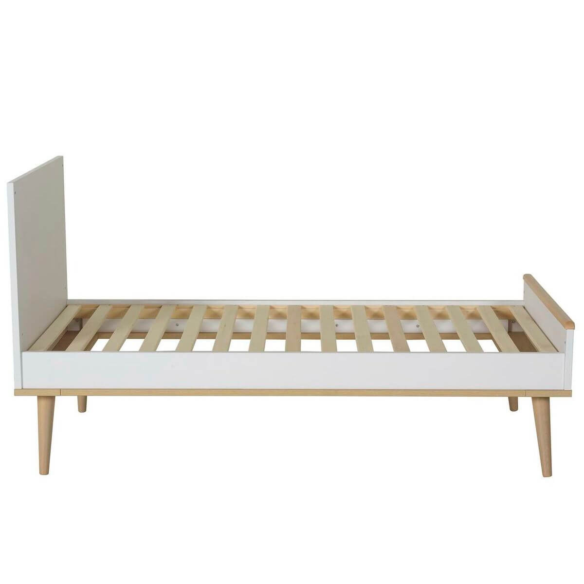 Babybett mitwachsend 70x140cm FLOW Quax Eiche natur-weiß